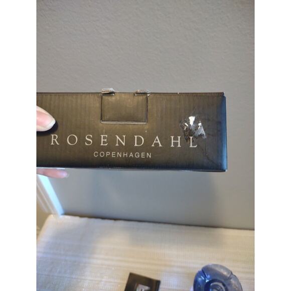 Rosendahl Grand Cru Glass Candle Stick Holders Purple GUC with original box - Picture 10 of 13